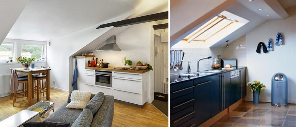 Малка таванска кухня за големи кулинарни подвизи