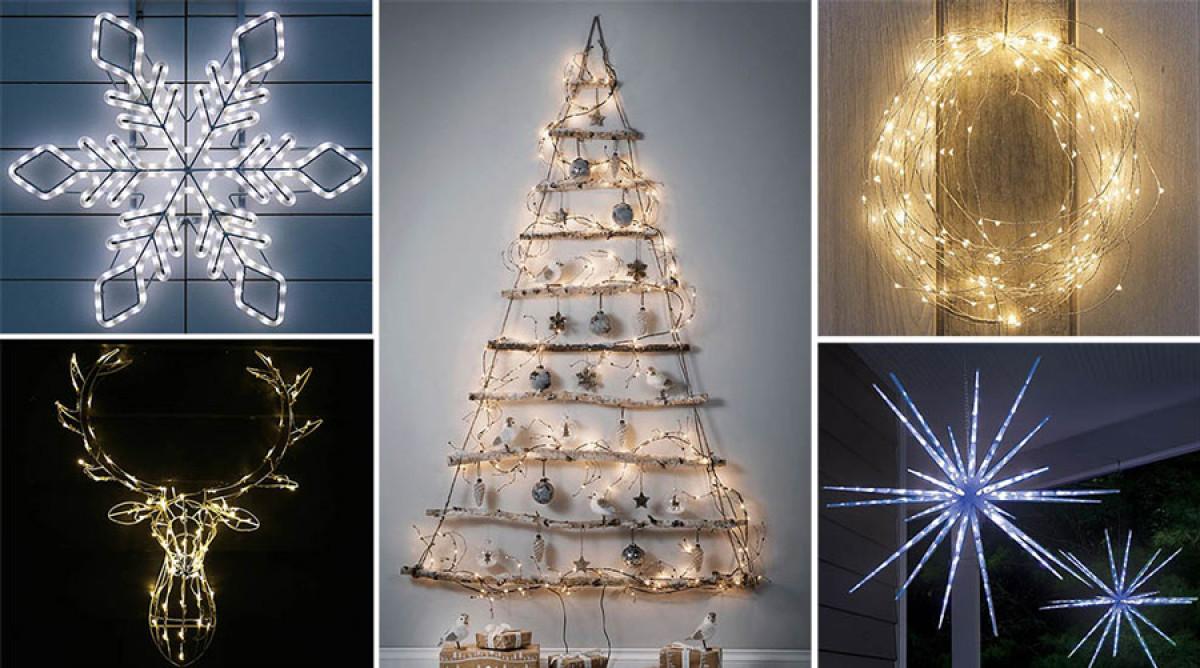 Използвайте светещи елементи в различни форми, вместо да включвате лампите