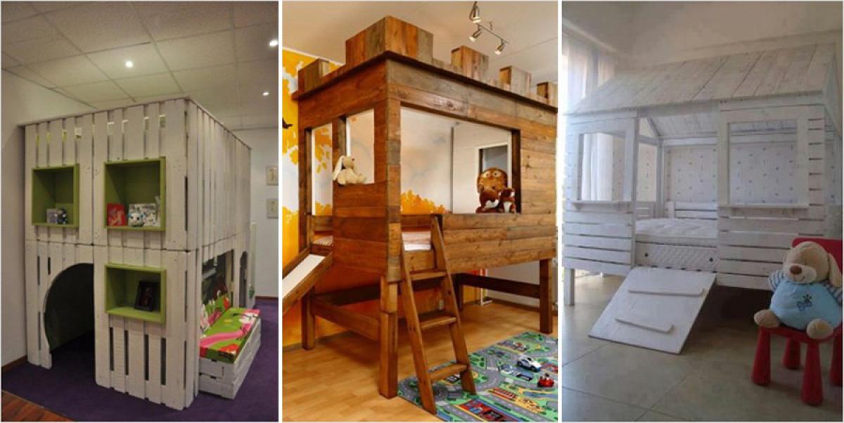 Весела къщичка за игра от палети