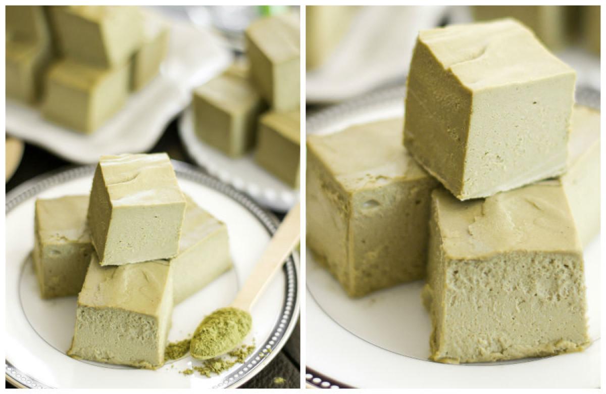 Матча фъдж със зелен чай