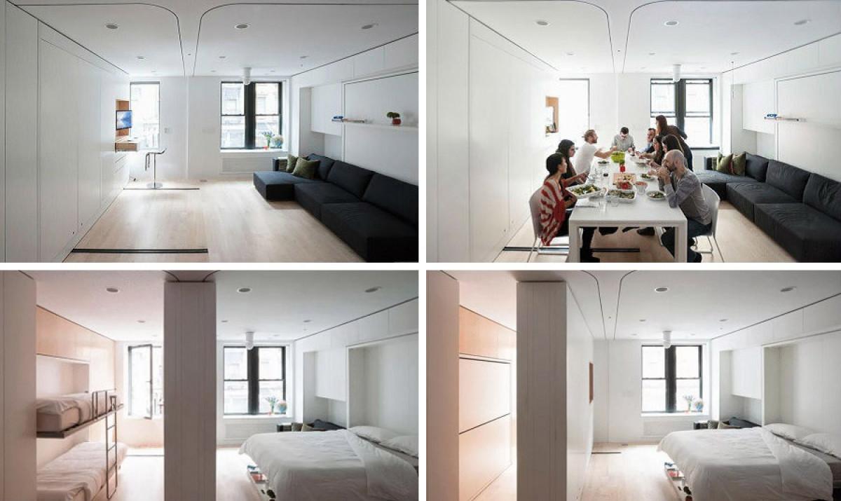 Сгъваем апартамент - функционален дом в 30 кв. м.