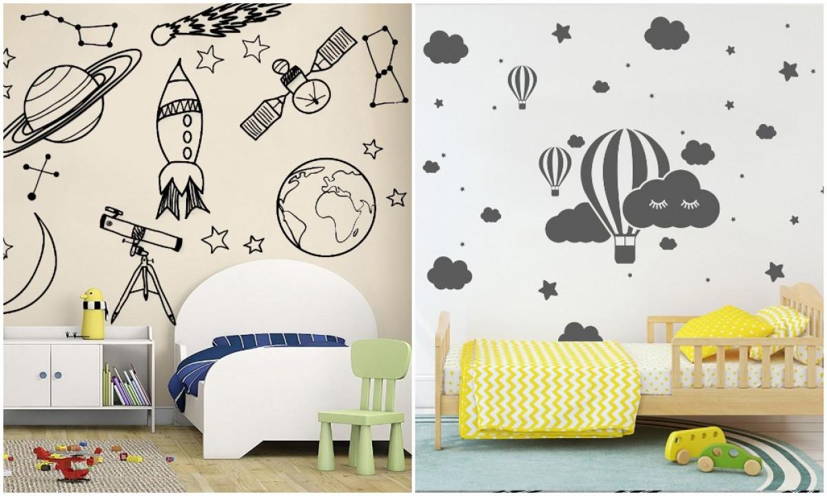 Заменете тапетите със стикери за стена