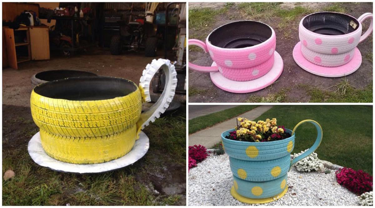 Страхотни цветарници, които ще превърнат градината ви в чаено парти