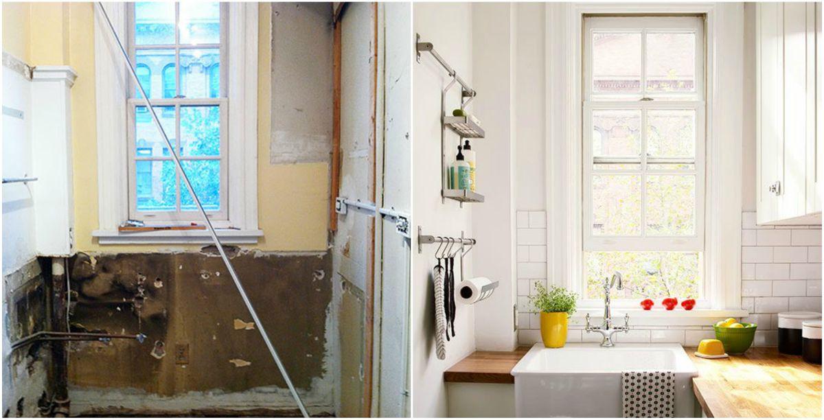 Зоната при кухненския прозорец е обновена и функционална