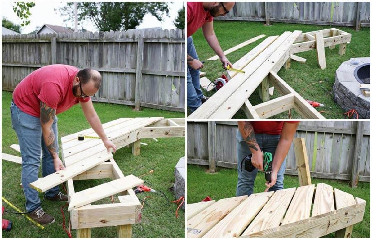 Изградете здрава и удобна седалка за новата пейка