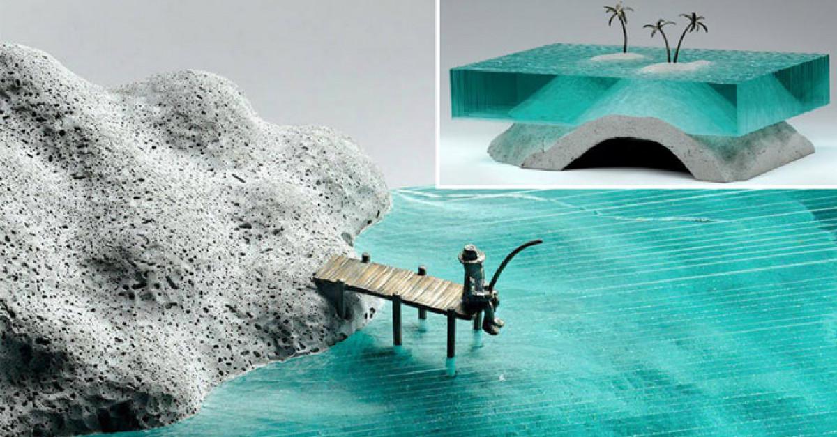 Вдъхновение за артисти: Скулптури от стъкло дават нов живот на водата