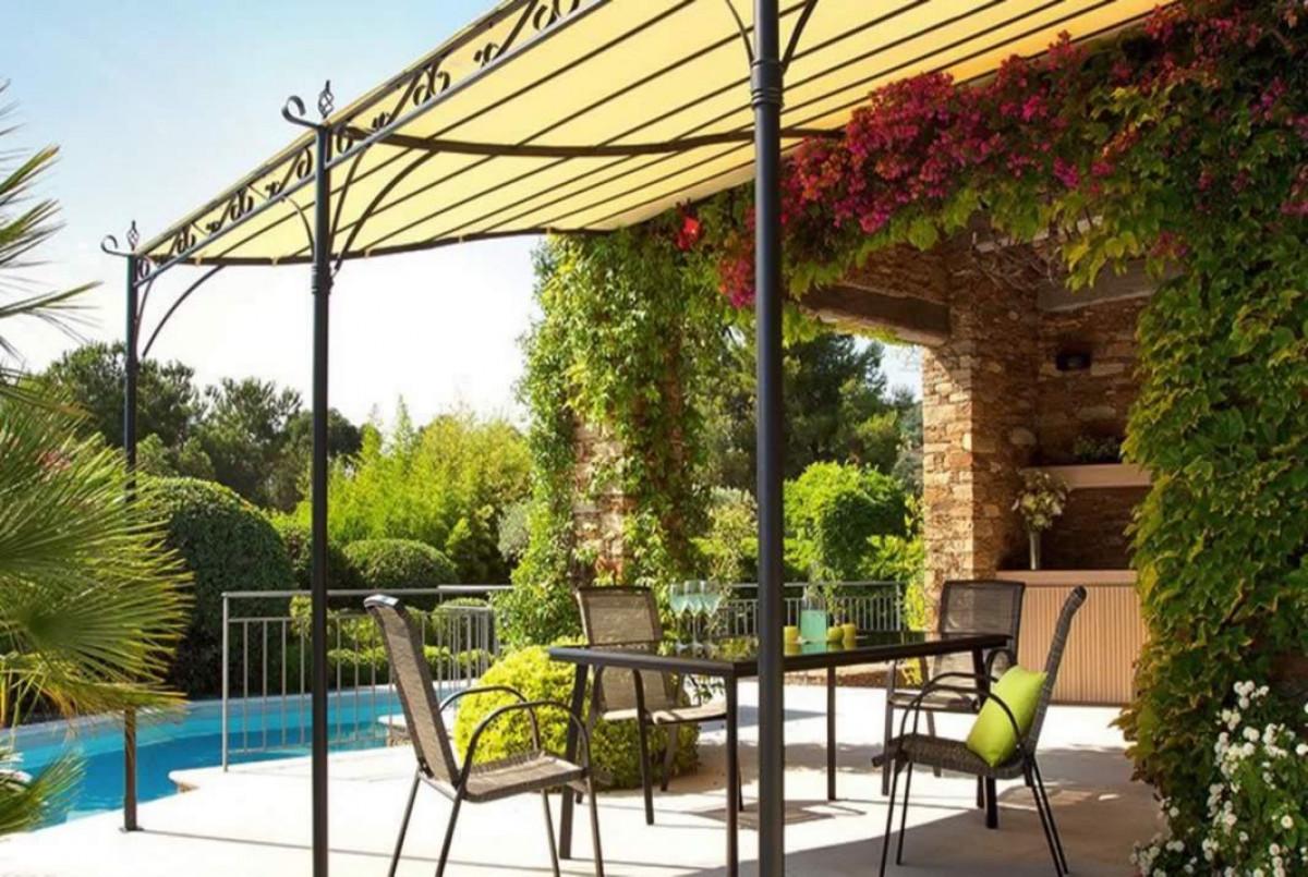 Пергола в старинен стил от желязо