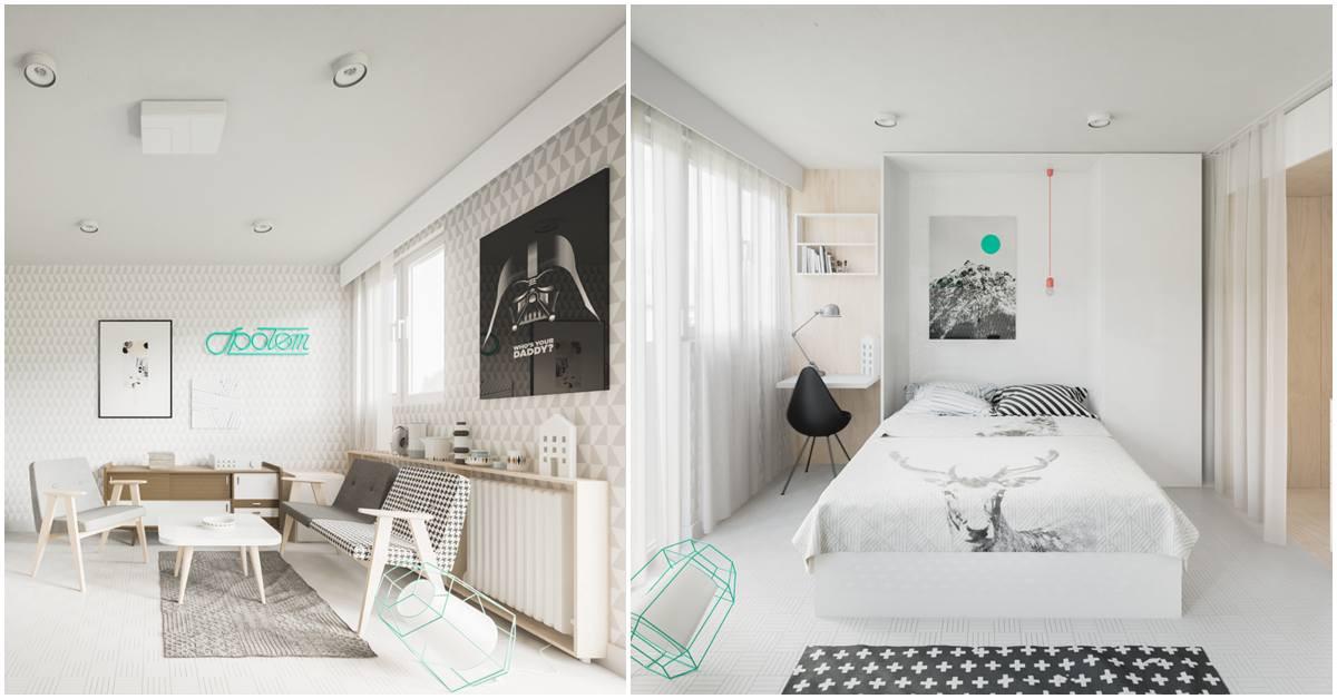 Невероятно минималистично жилище, побрано в едва 50 кв. м.