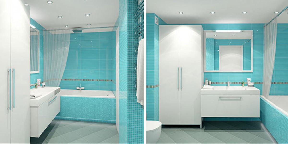 Баня в синьо и бяло