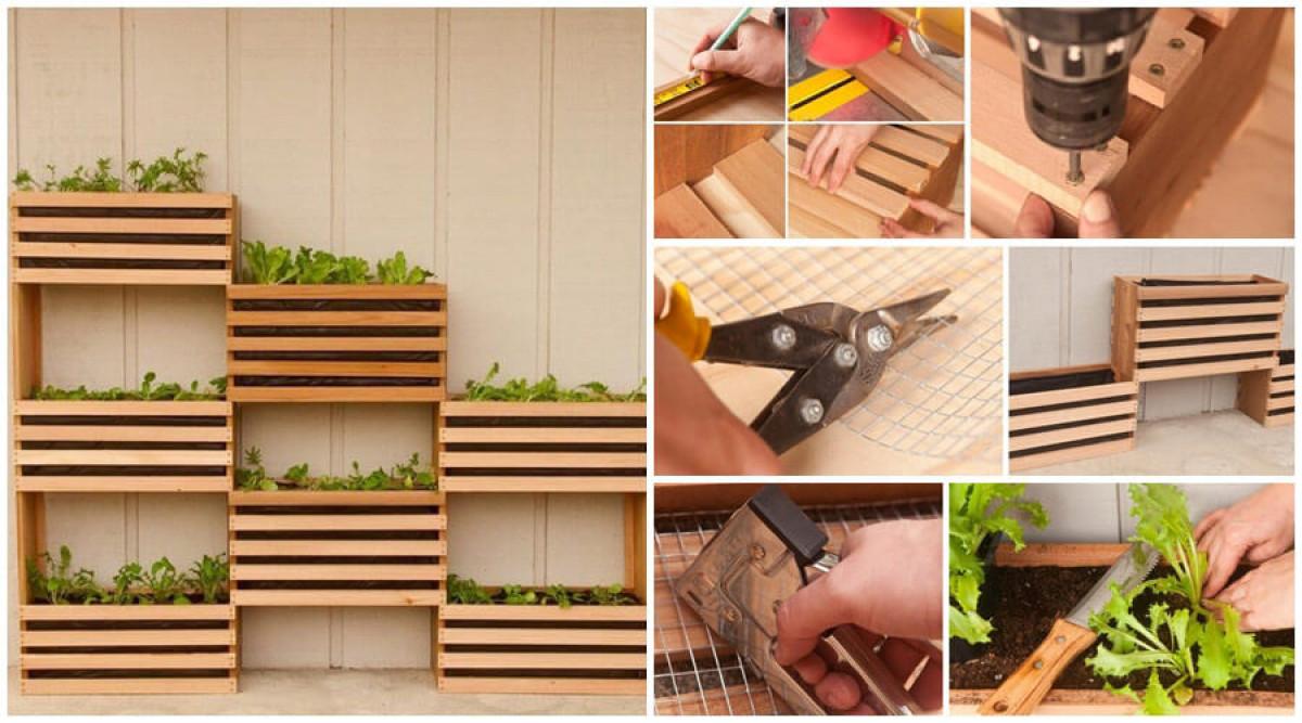 Освежете вида на оградата, като поставите до нея стилен цветарник