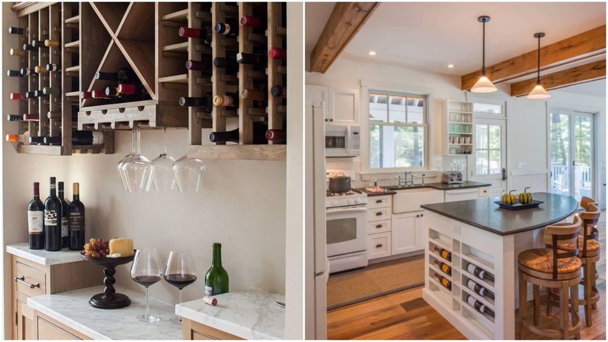 Уютна малка кухня с аромат на вино