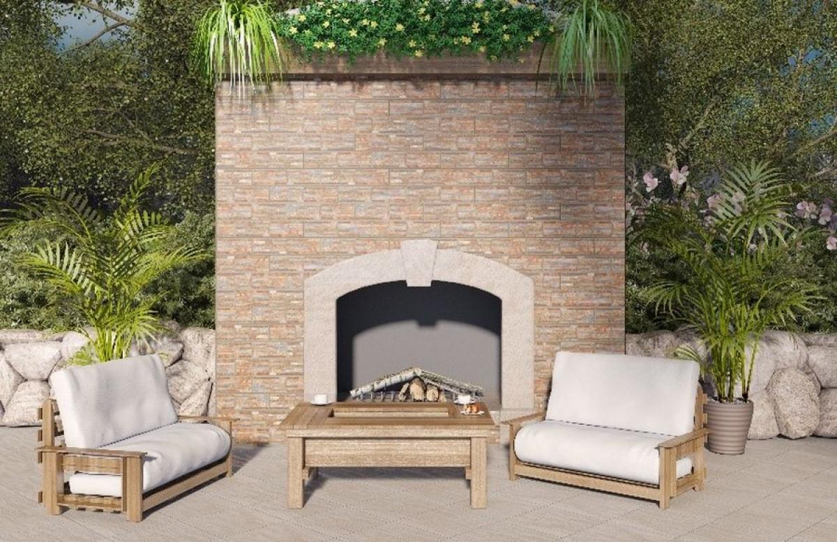 Модерен барбекю кът със серия Лего