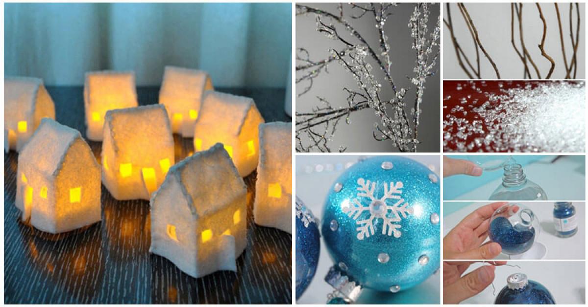 8 бляскави и оригинални коледни декорации, които да направите сами