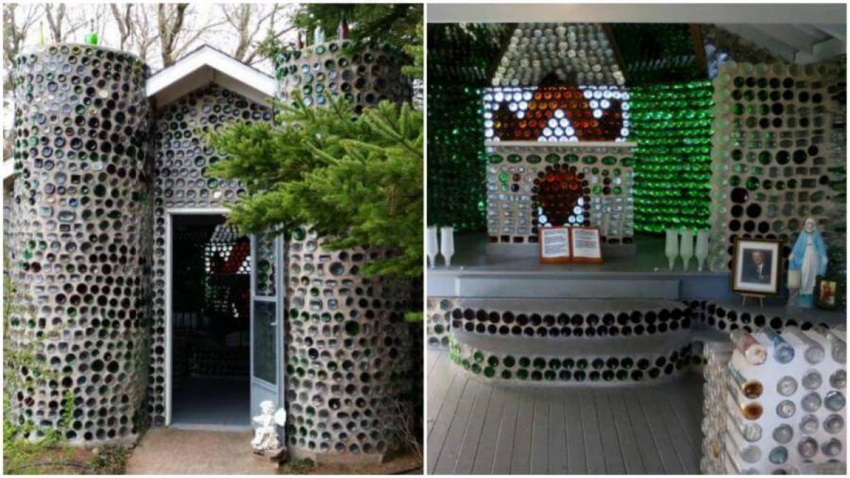 Параклисът от стъклени бутилки
