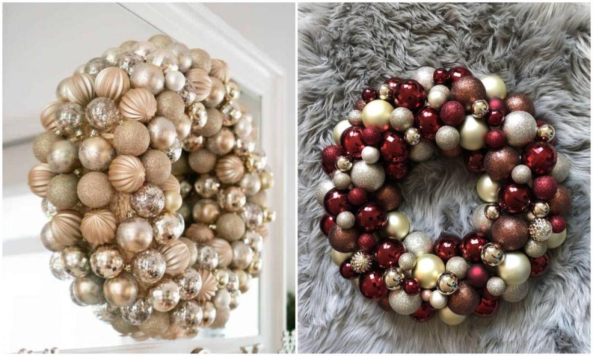 Блестящ елемент от коледната декорация