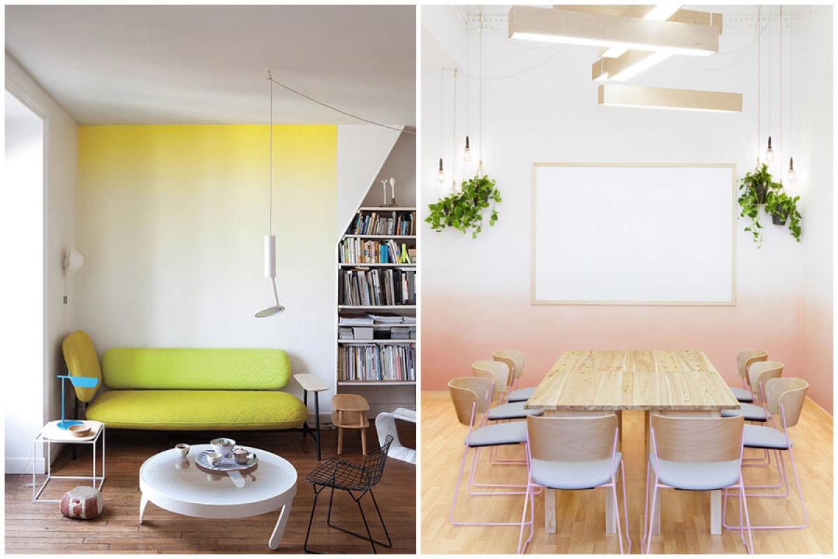 Фино преминаване между нюансите по стените