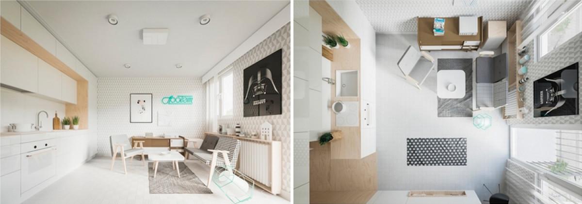 Дневна и кухня в едно