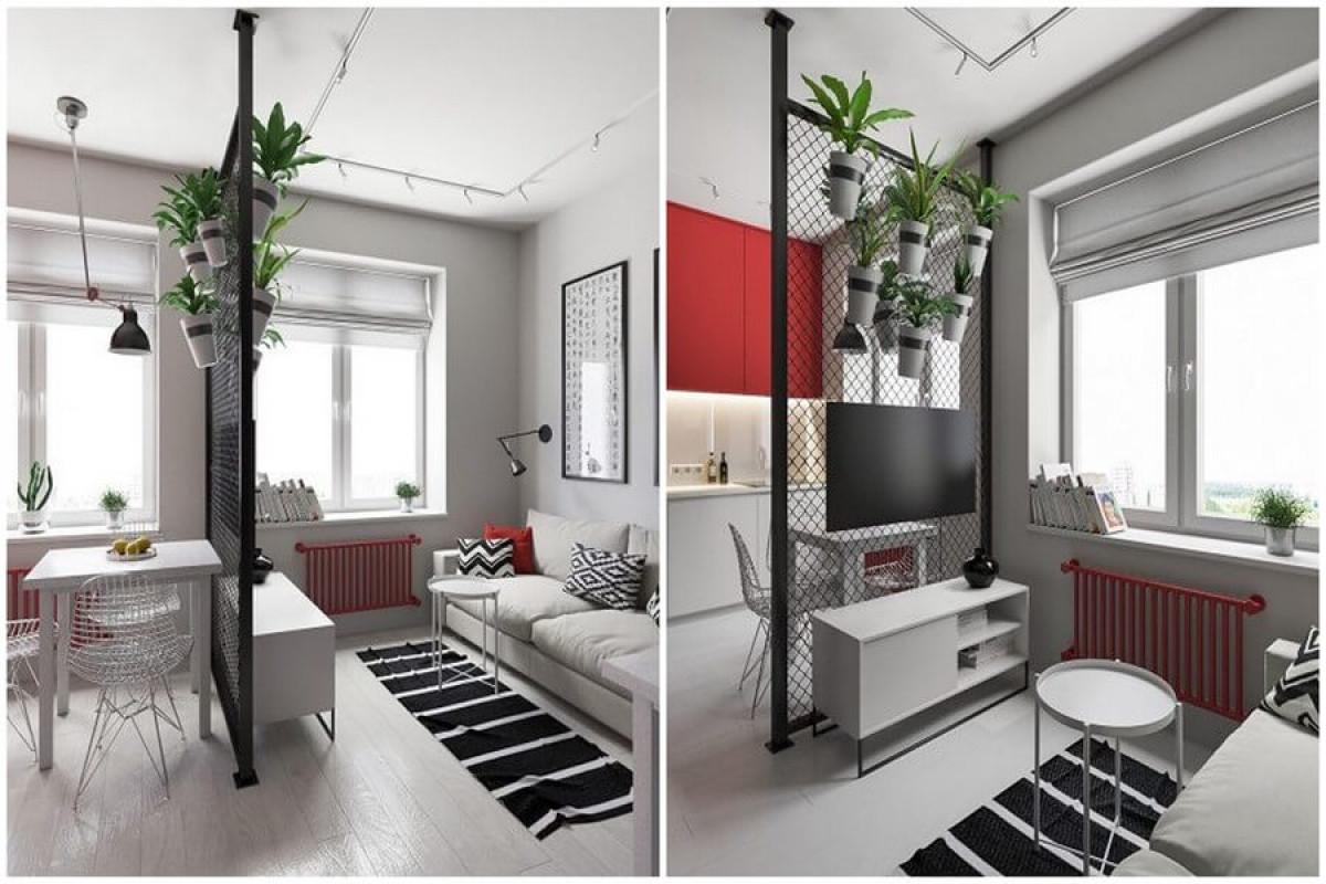 Функционална преграда в индустриален стил