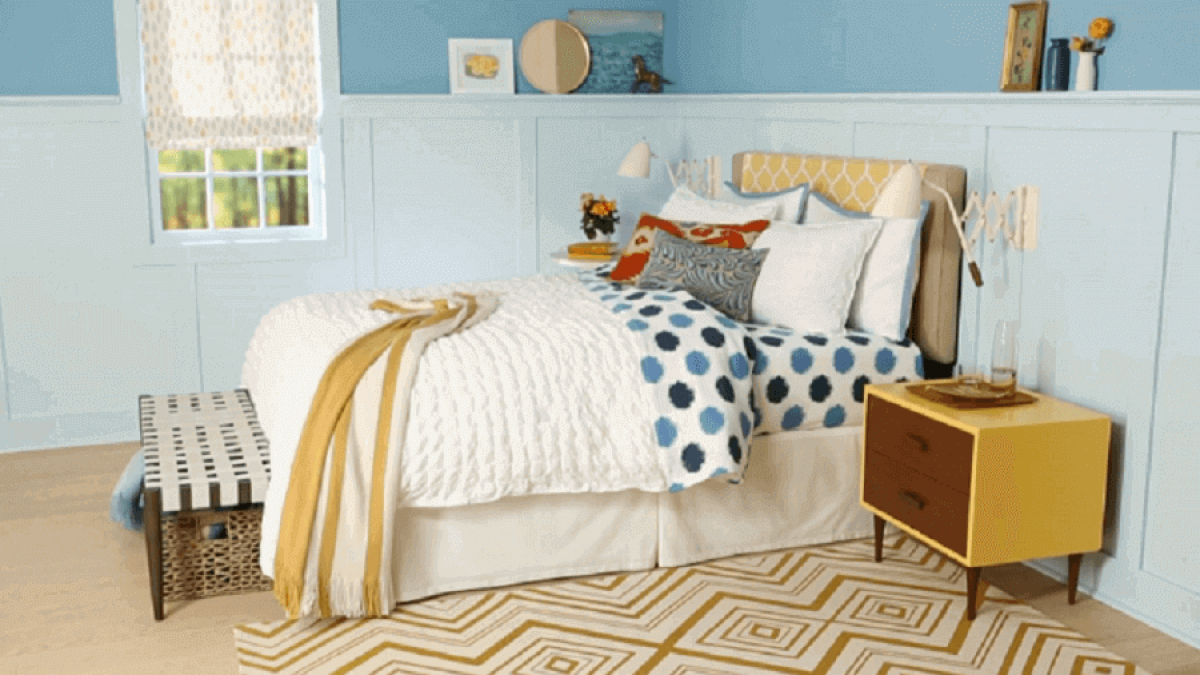 След ремонта - уютна стая със свежа визия