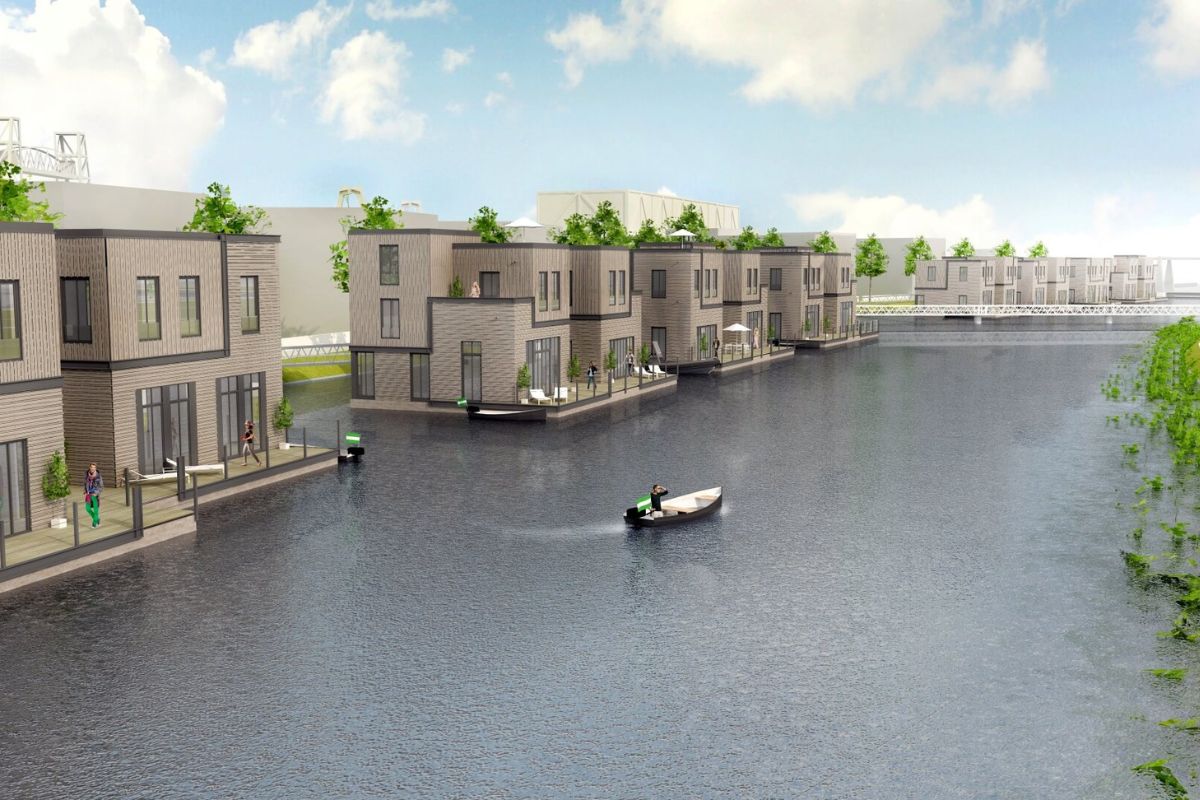 Плаваща архитектура  - в синхрон с водата