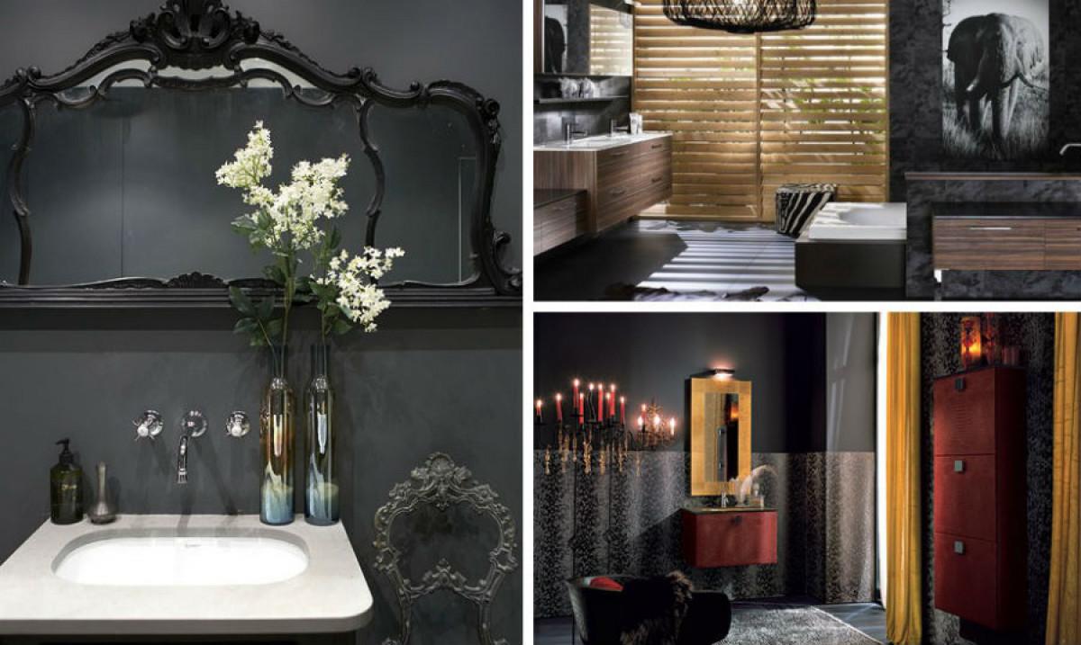 7 изключително стилни бани в тъмни тонове