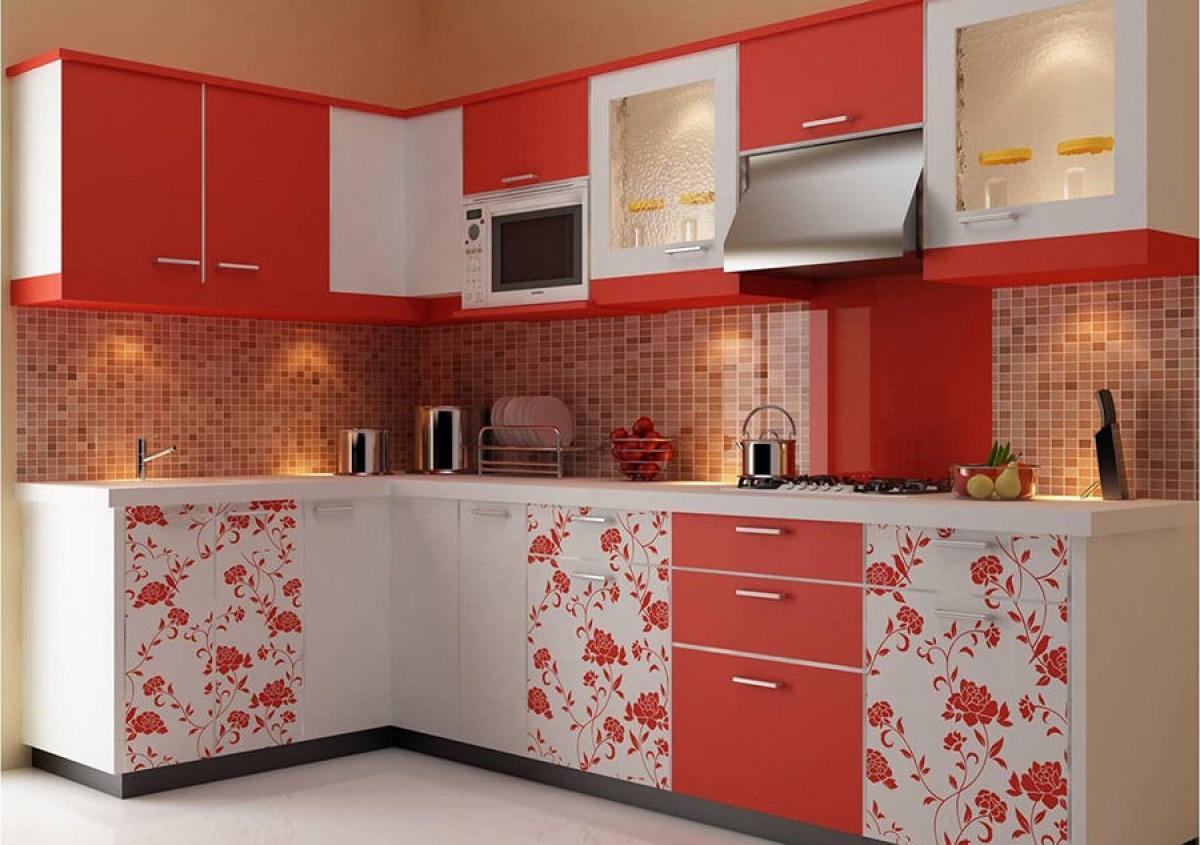 Флоралните мотиви обгръщат декорациите в модерната кухня