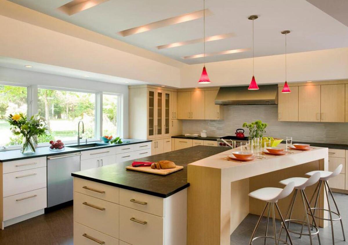 Ефектни фигури по тавана и изчистени светли стени