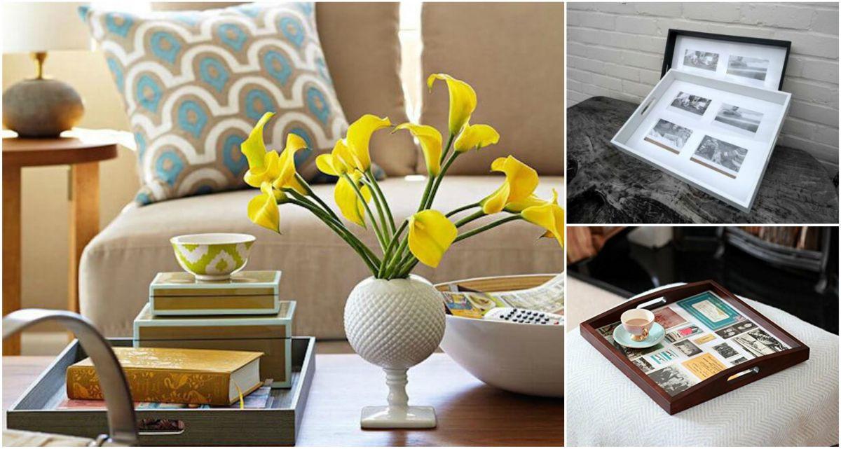 Разнообразете интериора с поднос със снимки