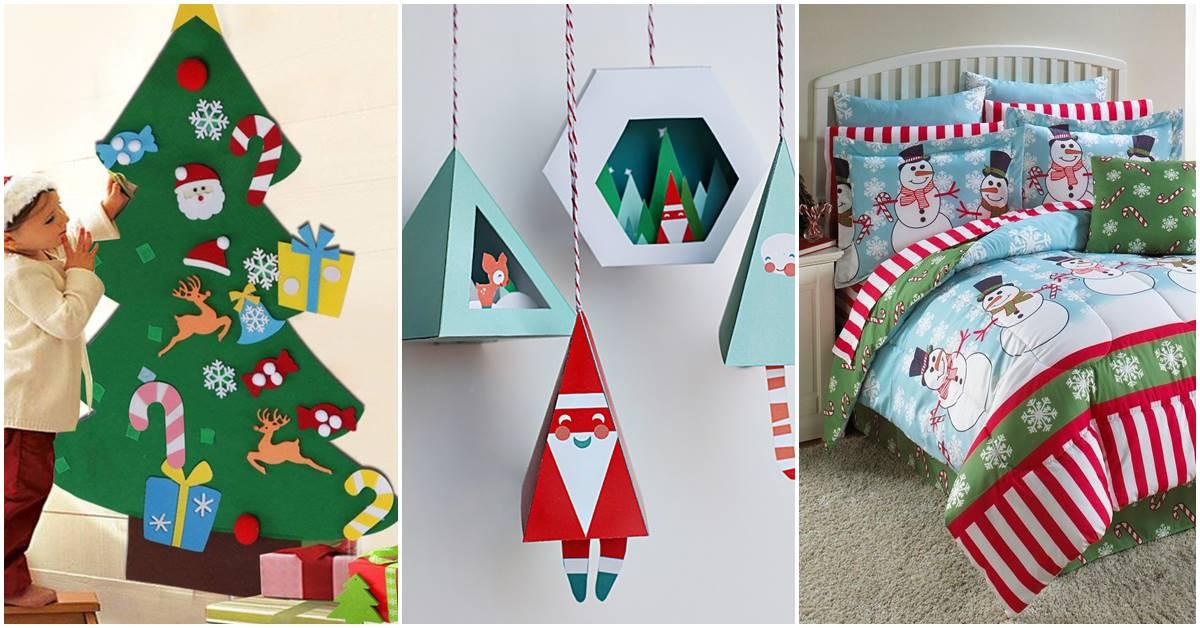 Koледна декорация за детската стая