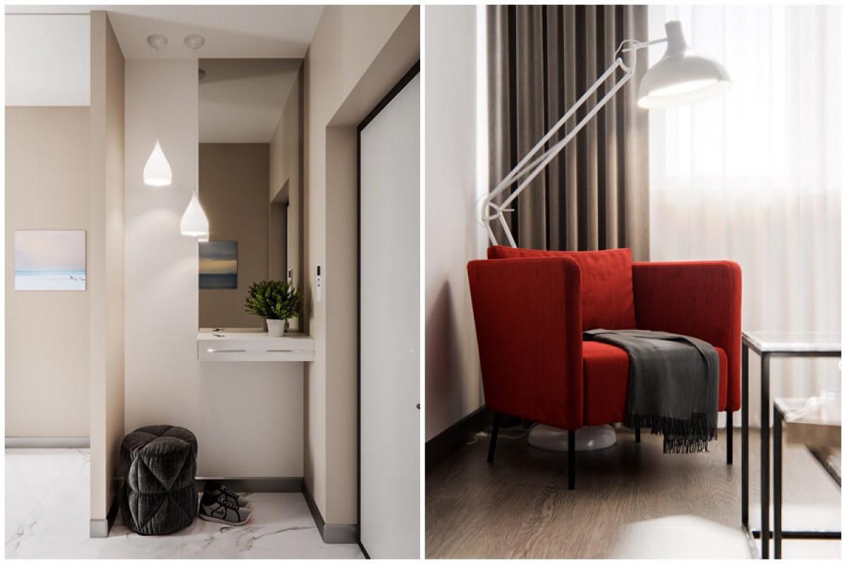 Малкото саксийно растение вдъхва живот на антрето