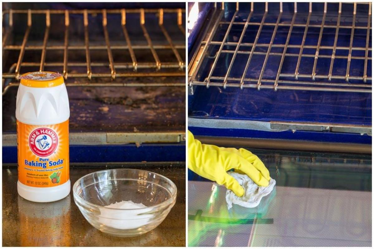 Как да се отървем от петната по вратата на фурната?