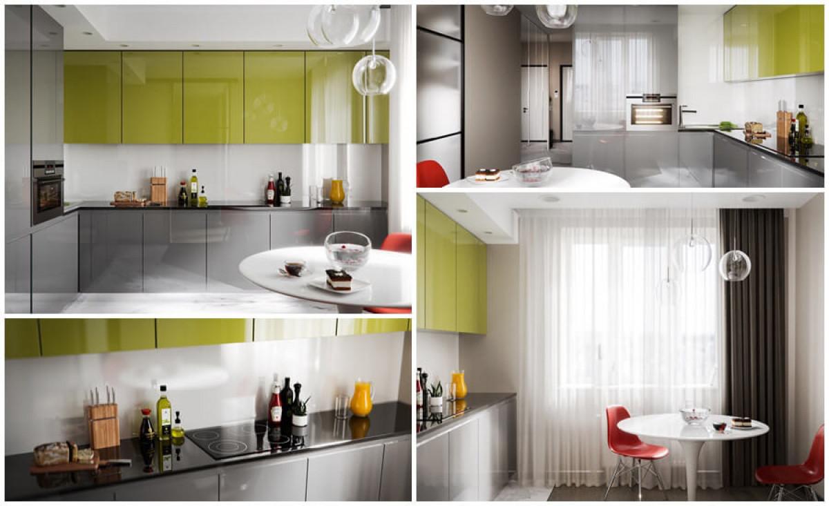 Кухнята впечатлява с функционално оборудване