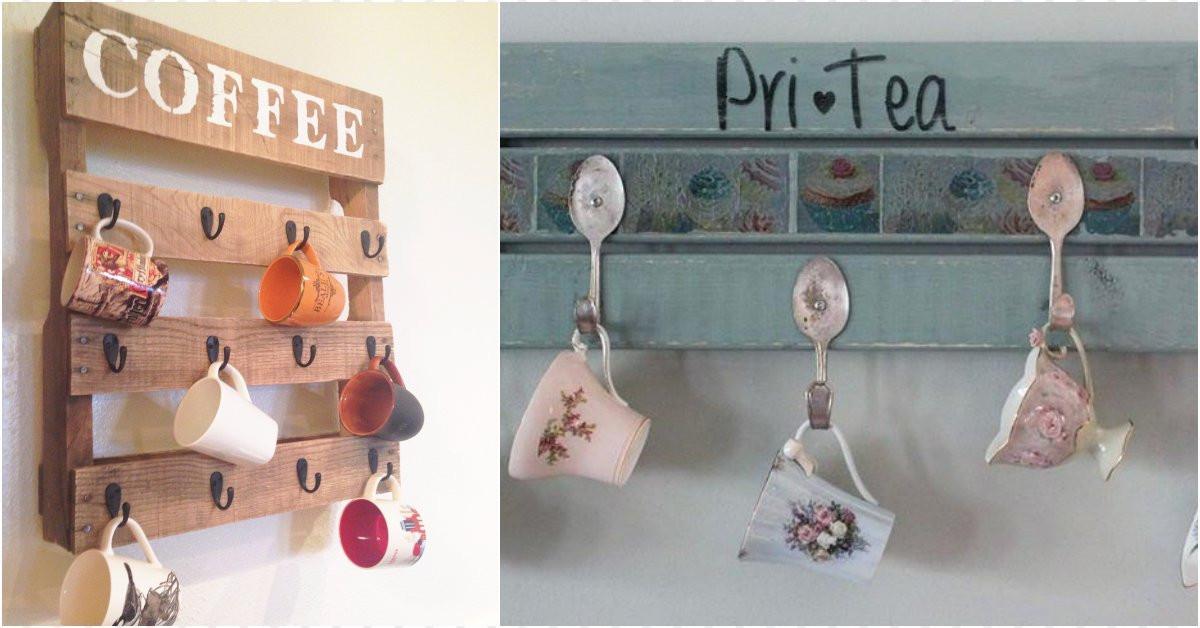 Носталгична поставка за чаши от палети