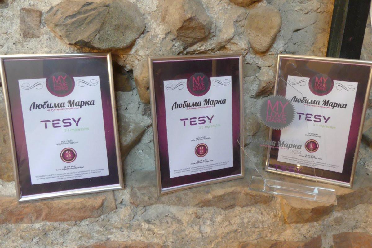 Поредни отличия за TESY