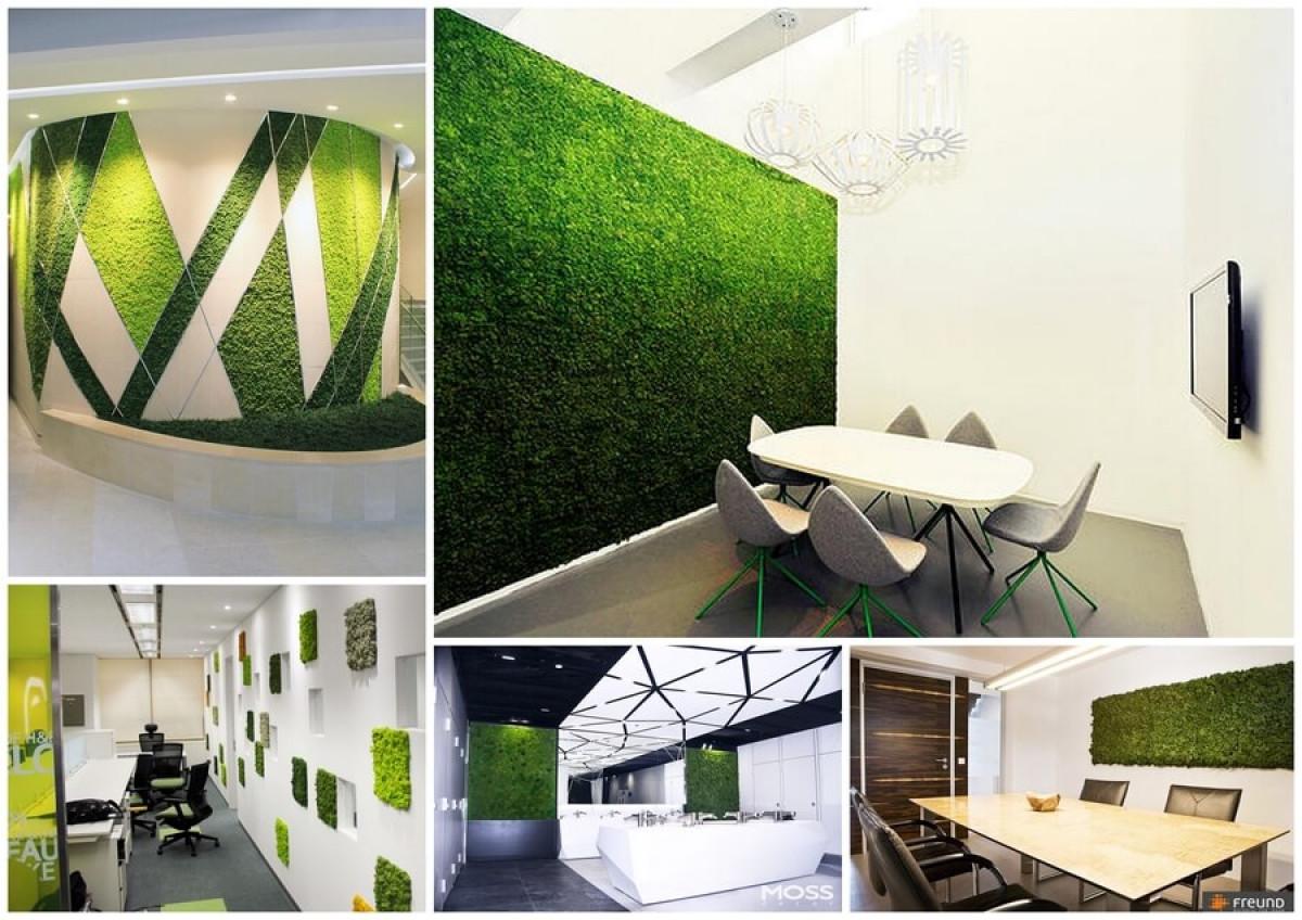 Зелена декорация в офиса