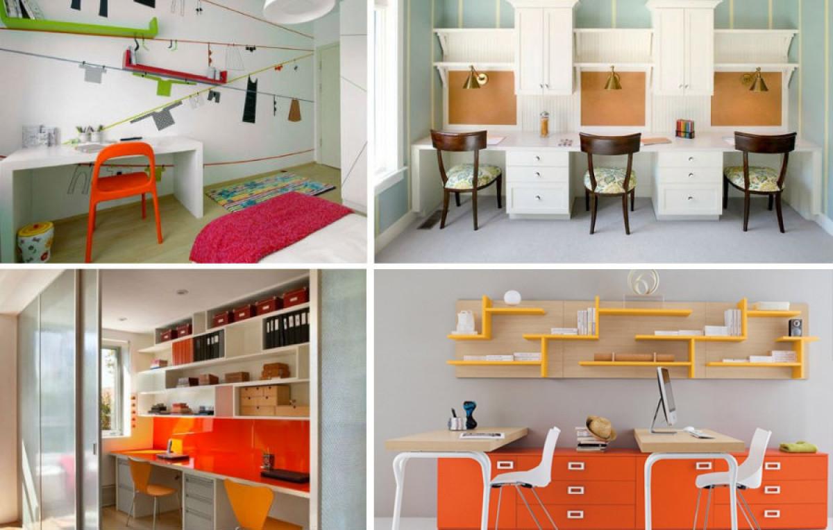 Практични ученически бюра и вдъхновяващи интериорни решения