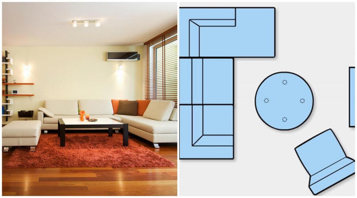 Визуално сливане на хол и кухня