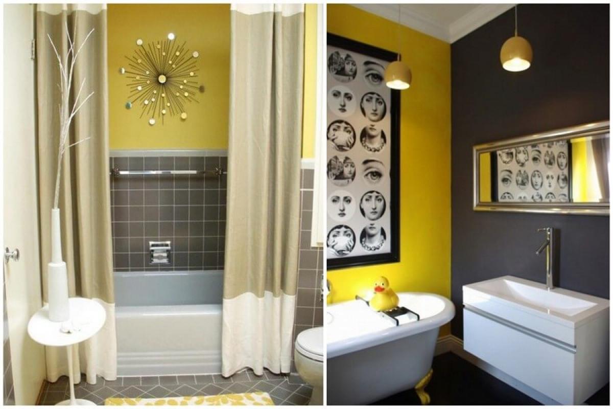 Артистично вдъхновение за вашата баня в жълто