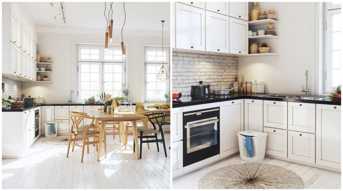 Бялата кухня е приветлива и изключително красива