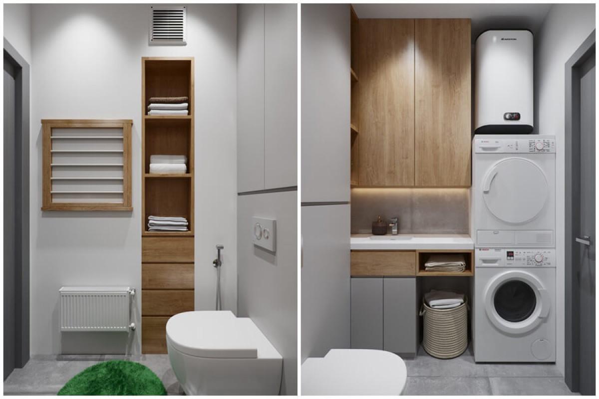 Компактно мокро помещение, което разполага и с допълнителна тоалетна