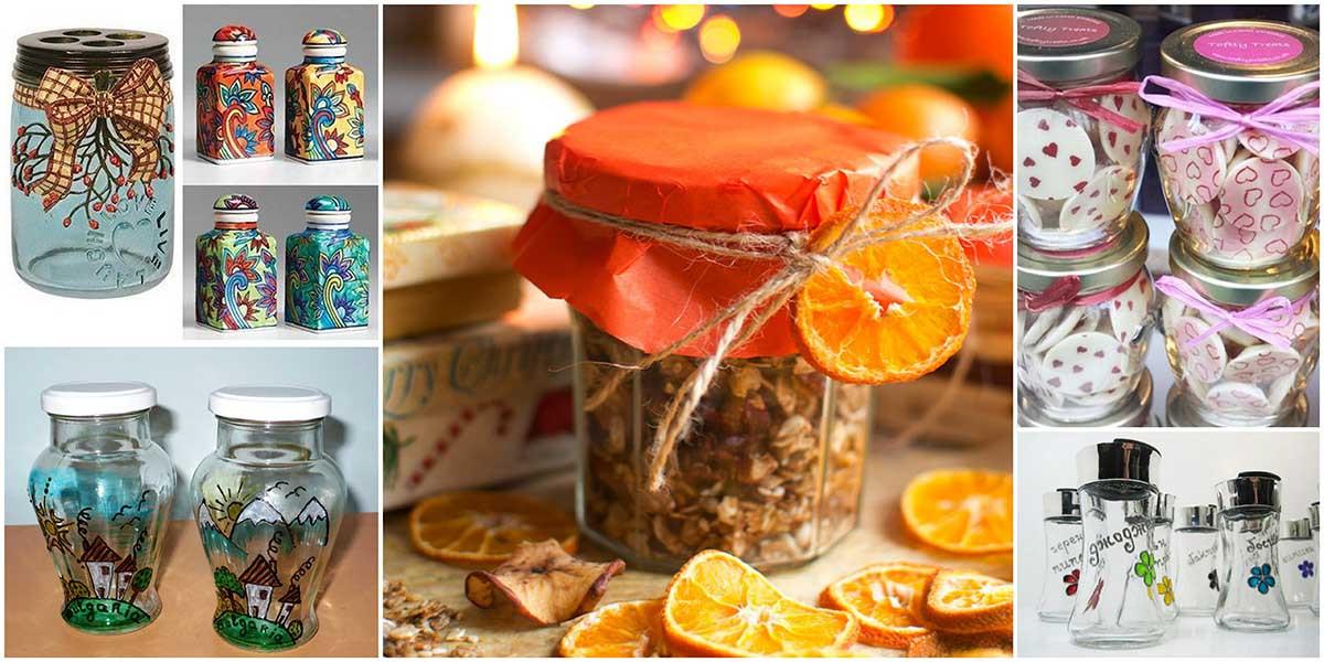 Ефектни шарени буркани