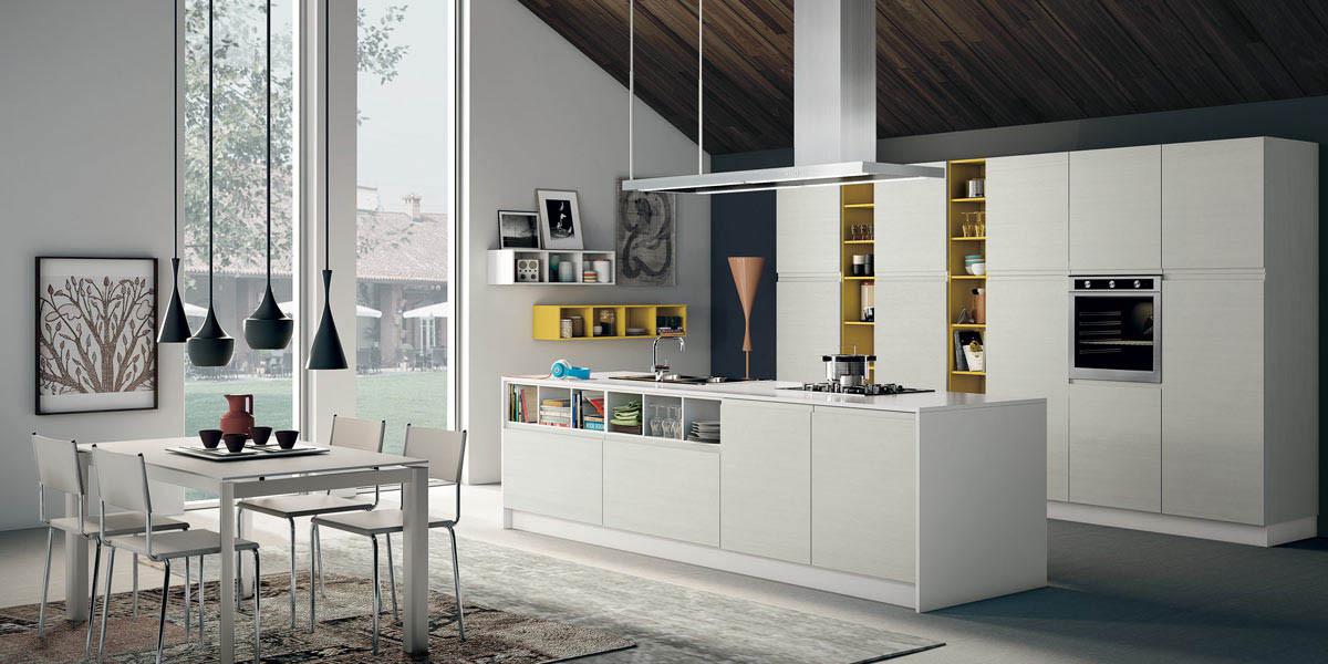 Разнообразни комбинации от сиво и бяло в кухнята