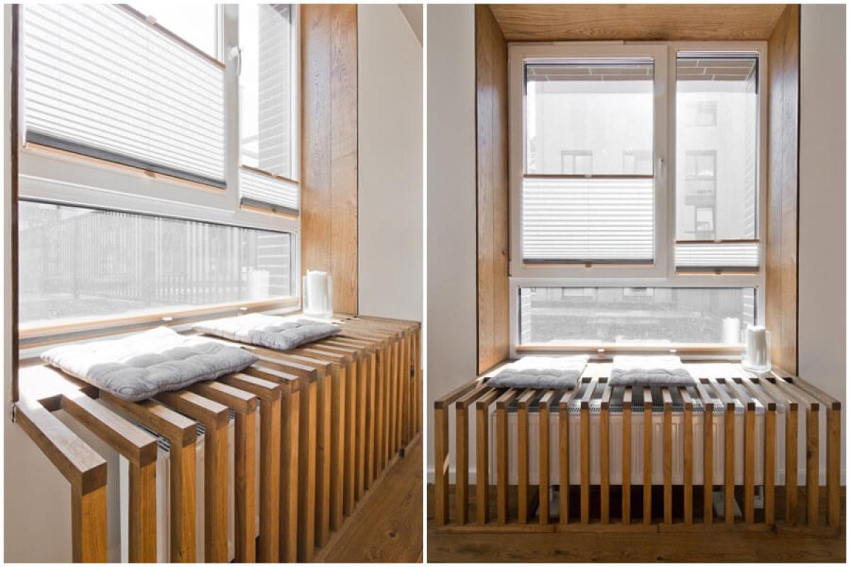 До прозореца е оформено кътче за отмора и релакс