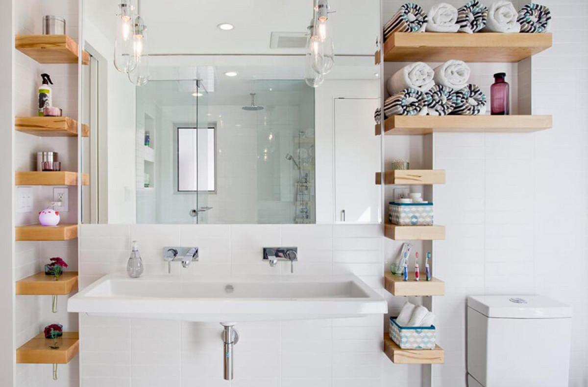 Отворените рафтове създават усещане за по-голямо пространство