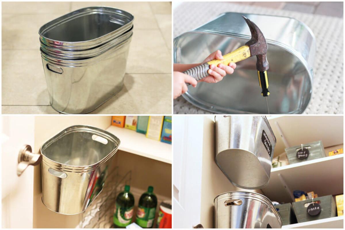 Организирайте килера с тези висящи метални кошчета