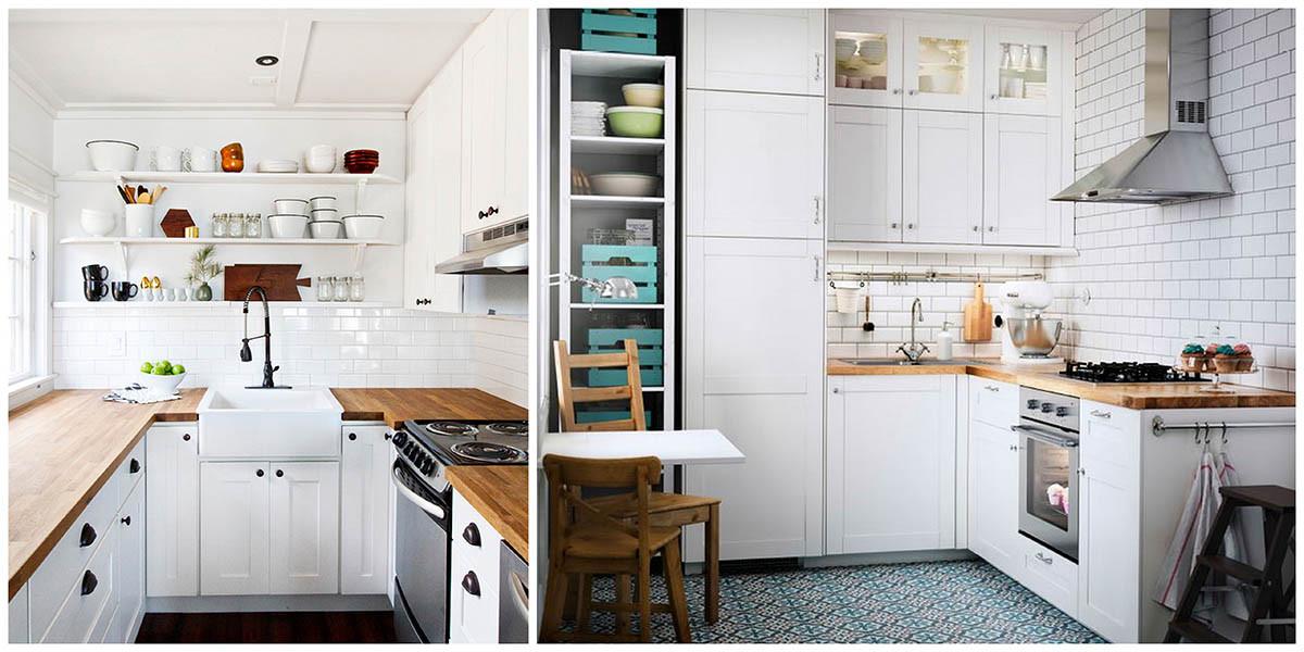 Създайте илюзия за простор в малката кухня
