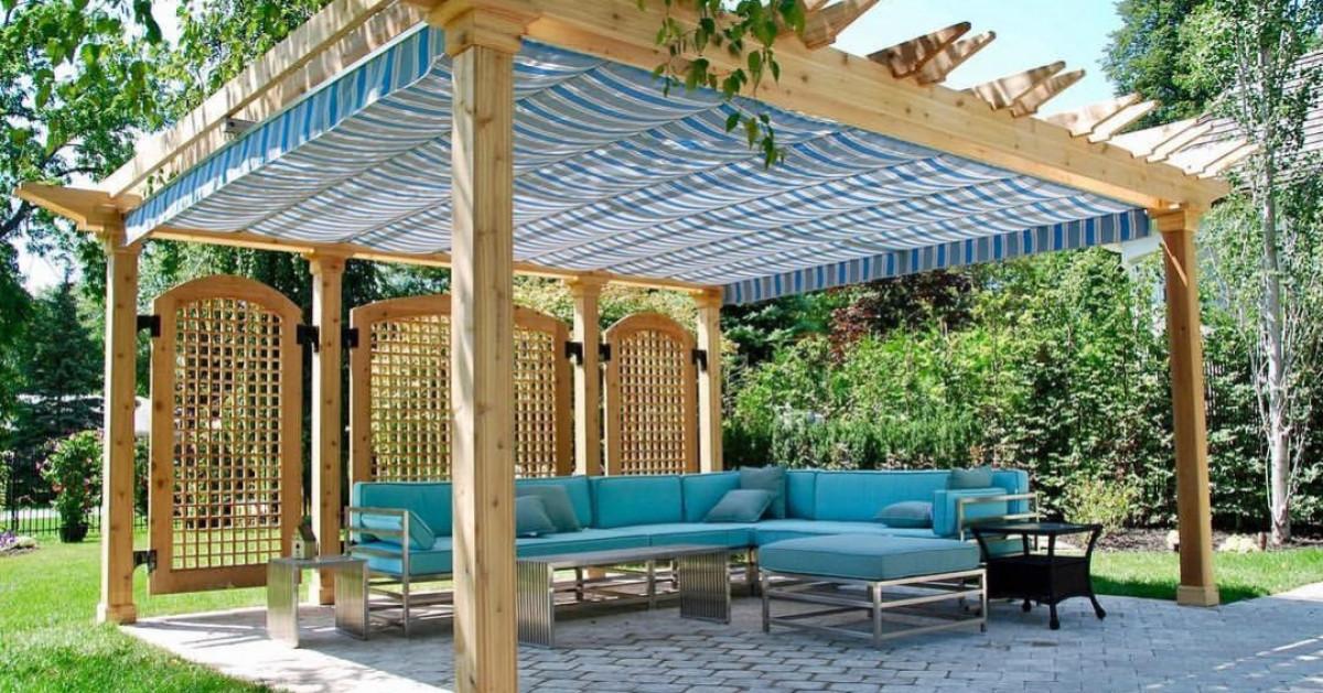 Пергола с платна