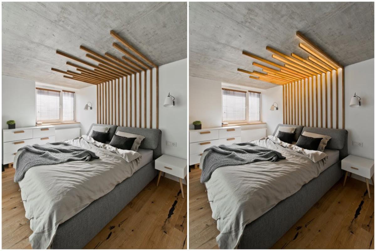 Спалнята осигурява необходимото спокойствие и уединение