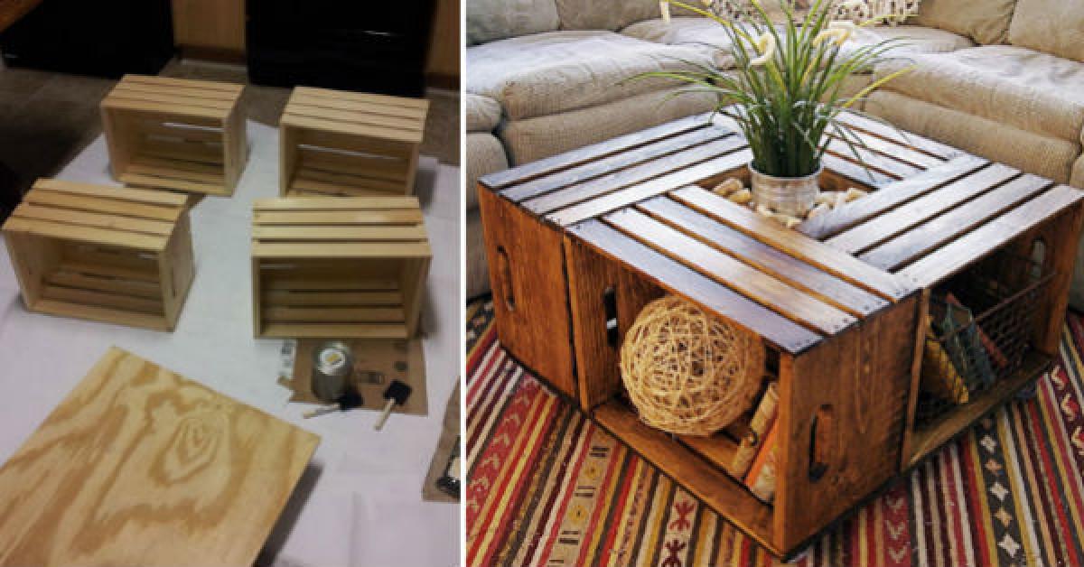 Кафе масичка от дървени щайги в 6 лесни стъпки