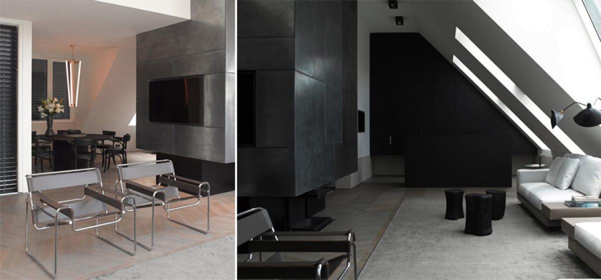 Модерно преустройство на мансарда във Виена